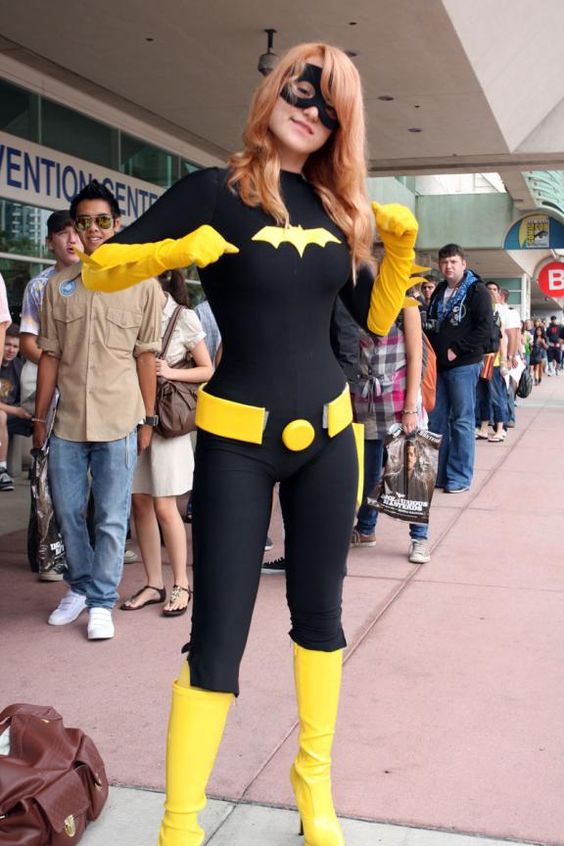 Black Batman Costume Batgirl Lycra Catsuit